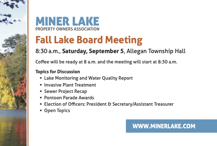 Reminder: Fall Meeting September 5, 2026